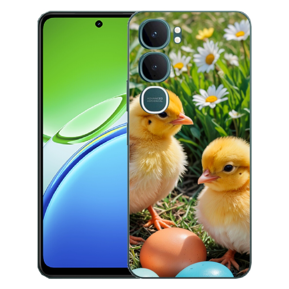 Gelový kryt mmCase na Vivo Y21d - kuřátka