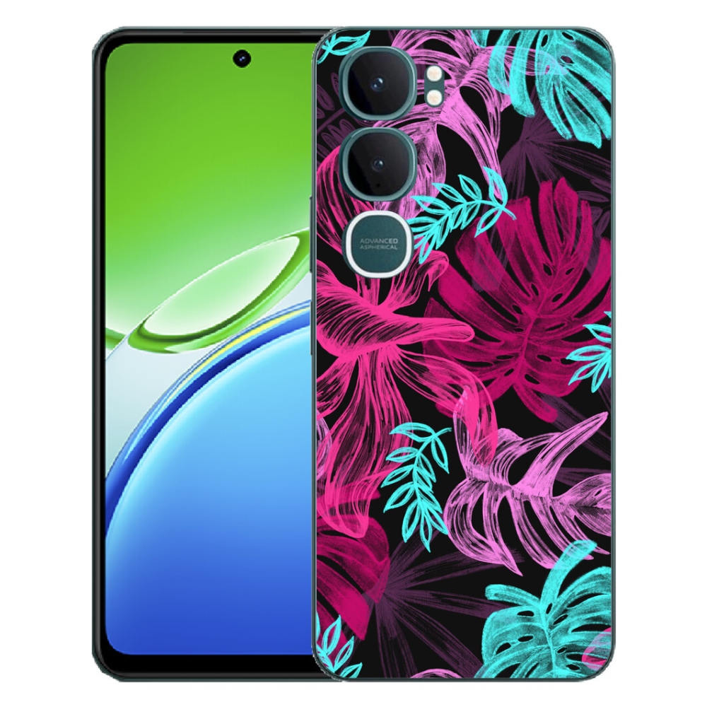 Gelový kryt mmCase na Vivo Y21d - květiny 1