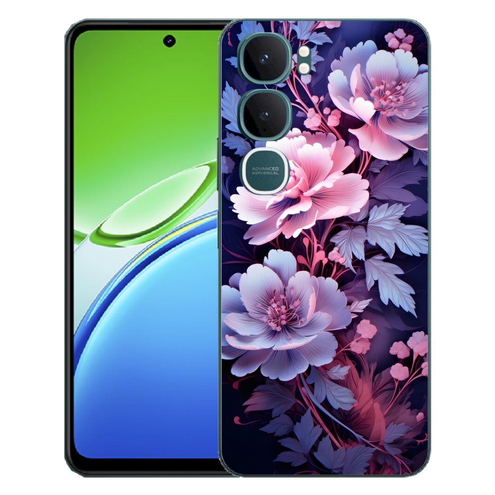 Gelový kryt mmCase na Vivo Y21d - květiny 11