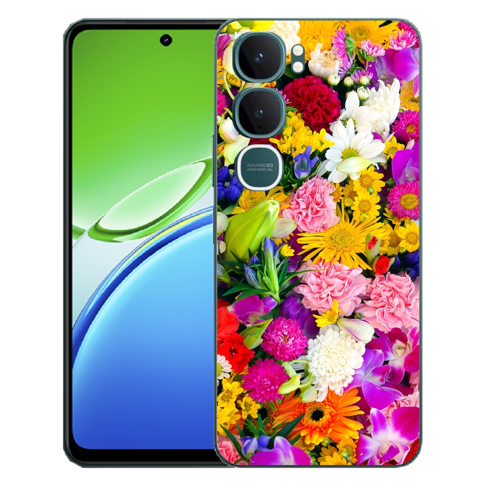 Gelový kryt mmCase na Vivo Y21d - květiny 12