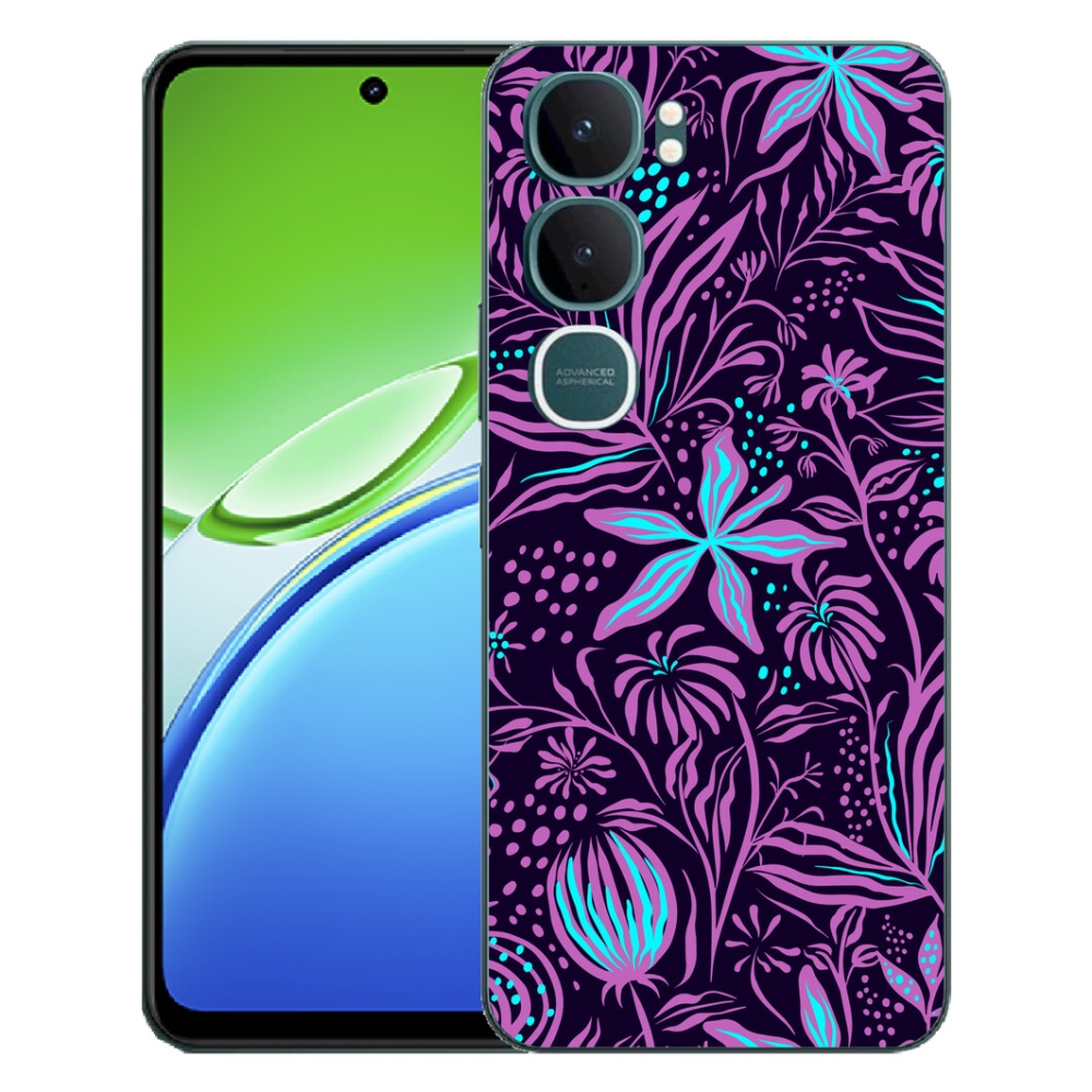Gelový kryt mmCase na Vivo Y21d - květiny 2