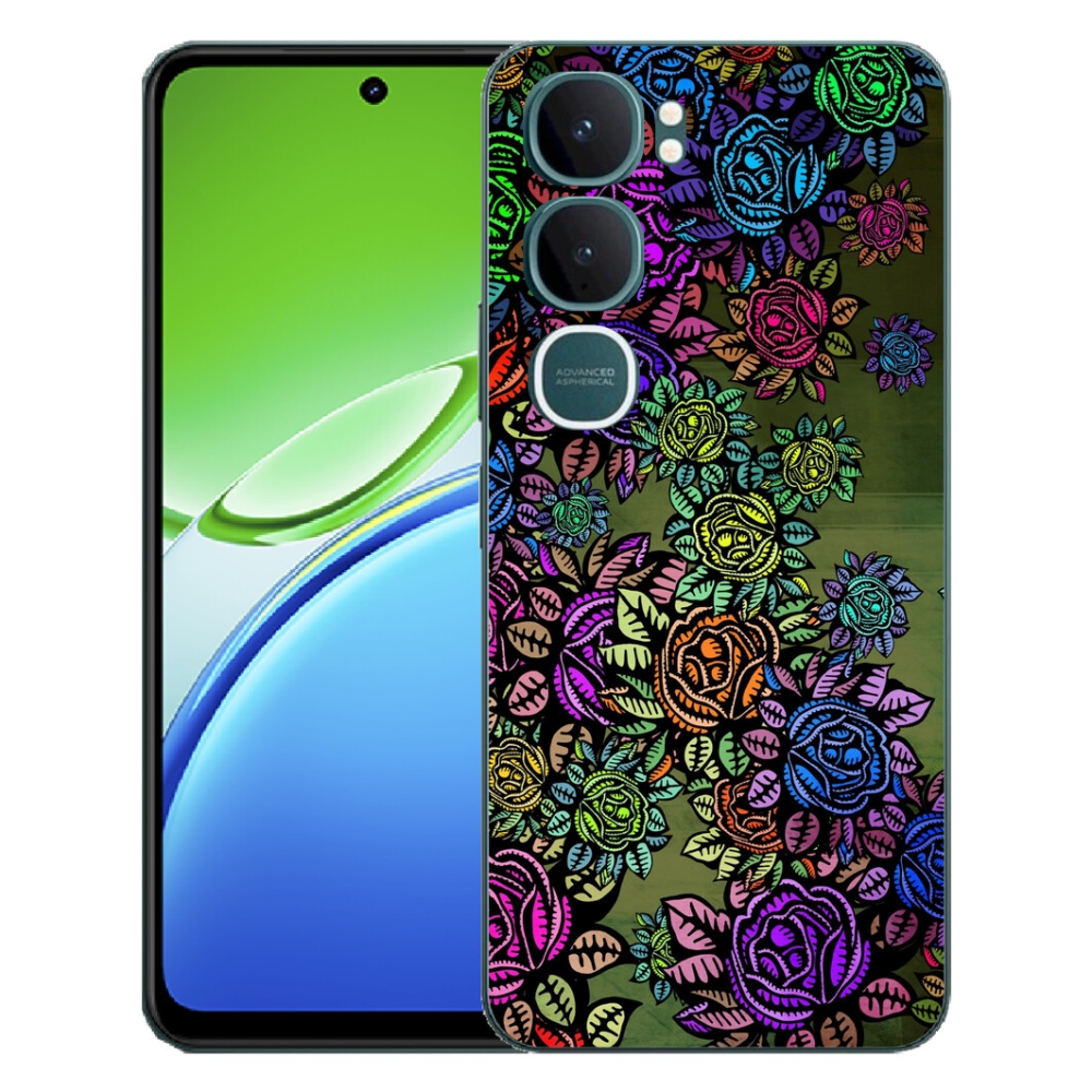 Gelový kryt mmCase na Vivo Y21d - květiny 6