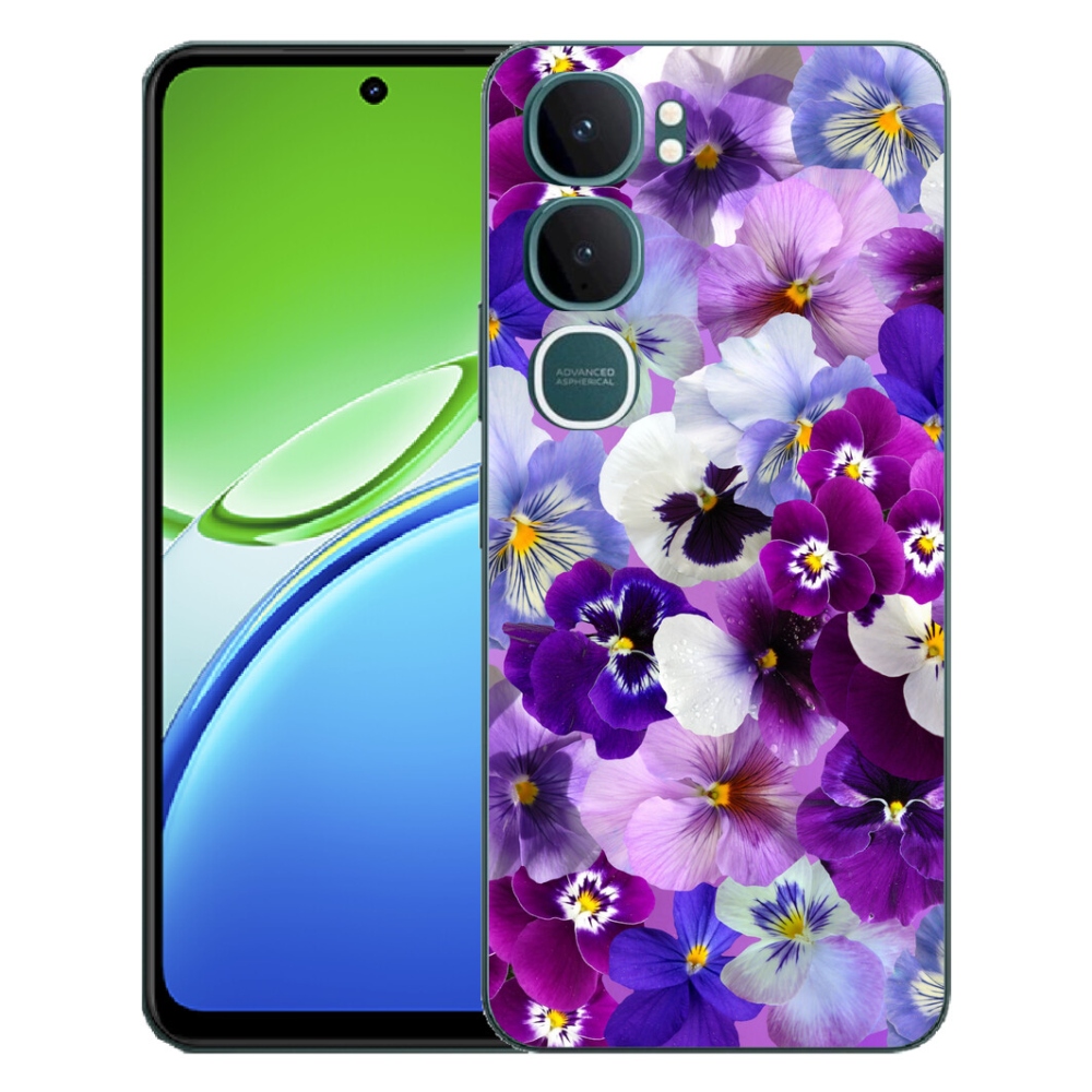 Gelový kryt mmCase na Vivo Y21d - květiny 9