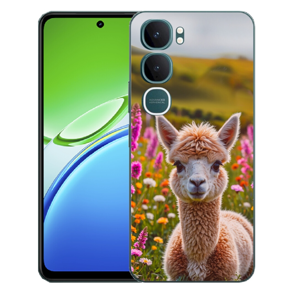 Gelový kryt mmCase na Vivo Y21d - lama na louce
