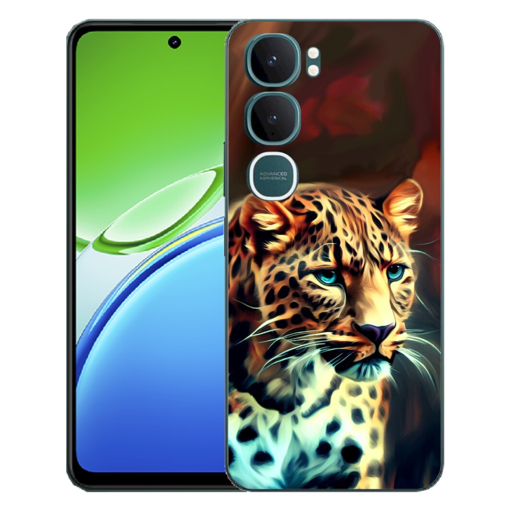 Gelový kryt mmCase na Vivo Y21d - leopard