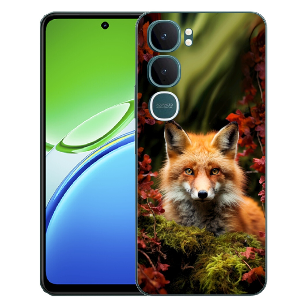 Gelový kryt mmCase na Vivo Y21d - liška v lese