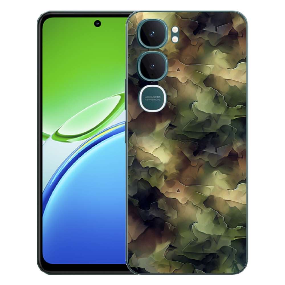 Gelový kryt mmCase na Vivo Y21d - maskáčový vzor 10