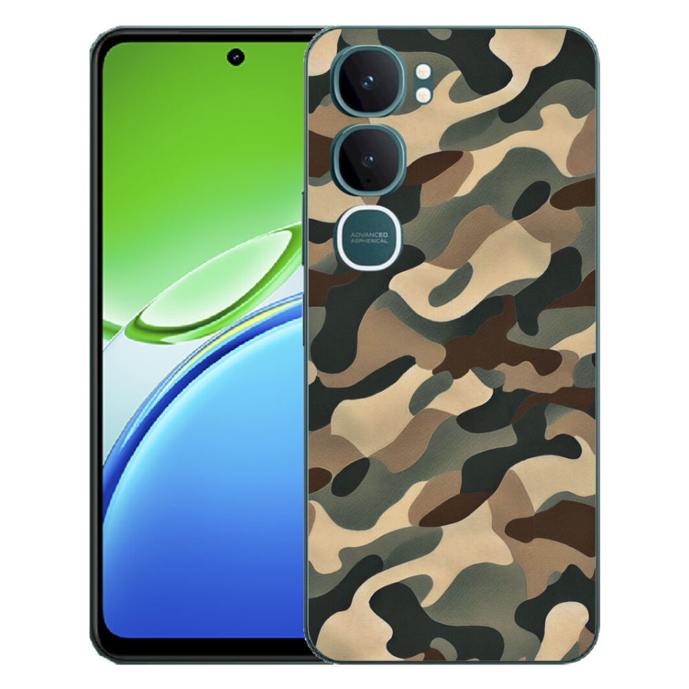 Gelový kryt mmCase na Vivo Y21d - maskáčový vzor 11
