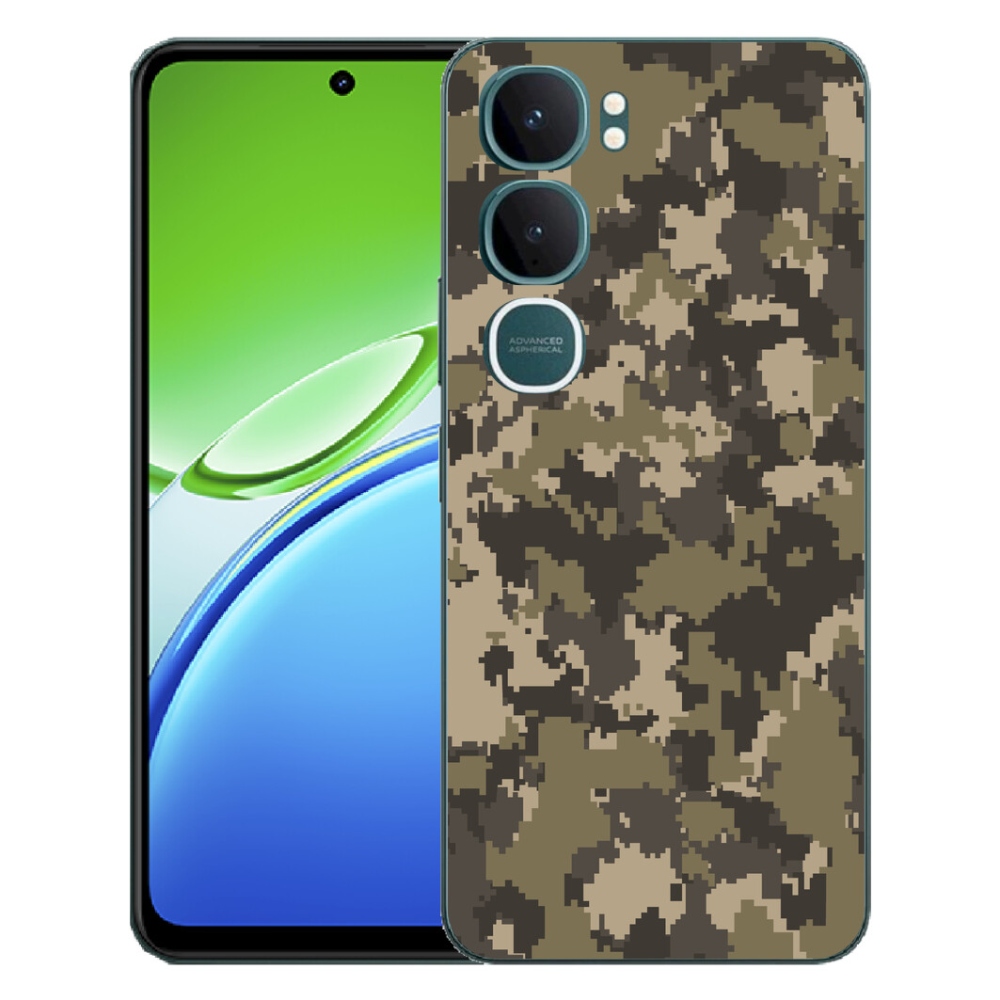 Gelový kryt mmCase na Vivo Y21d - maskáčový vzor 12