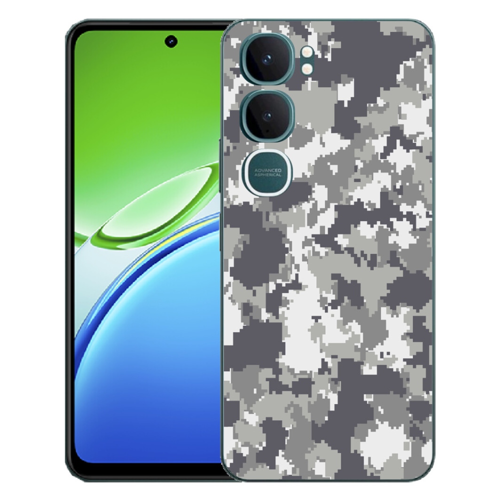 Gelový kryt mmCase na Vivo Y21d - maskáčový vzor 2