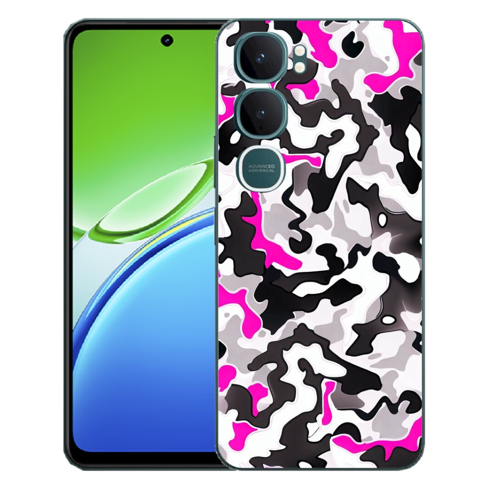 Gelový kryt mmCase na Vivo Y21d - maskáčový vzor 5