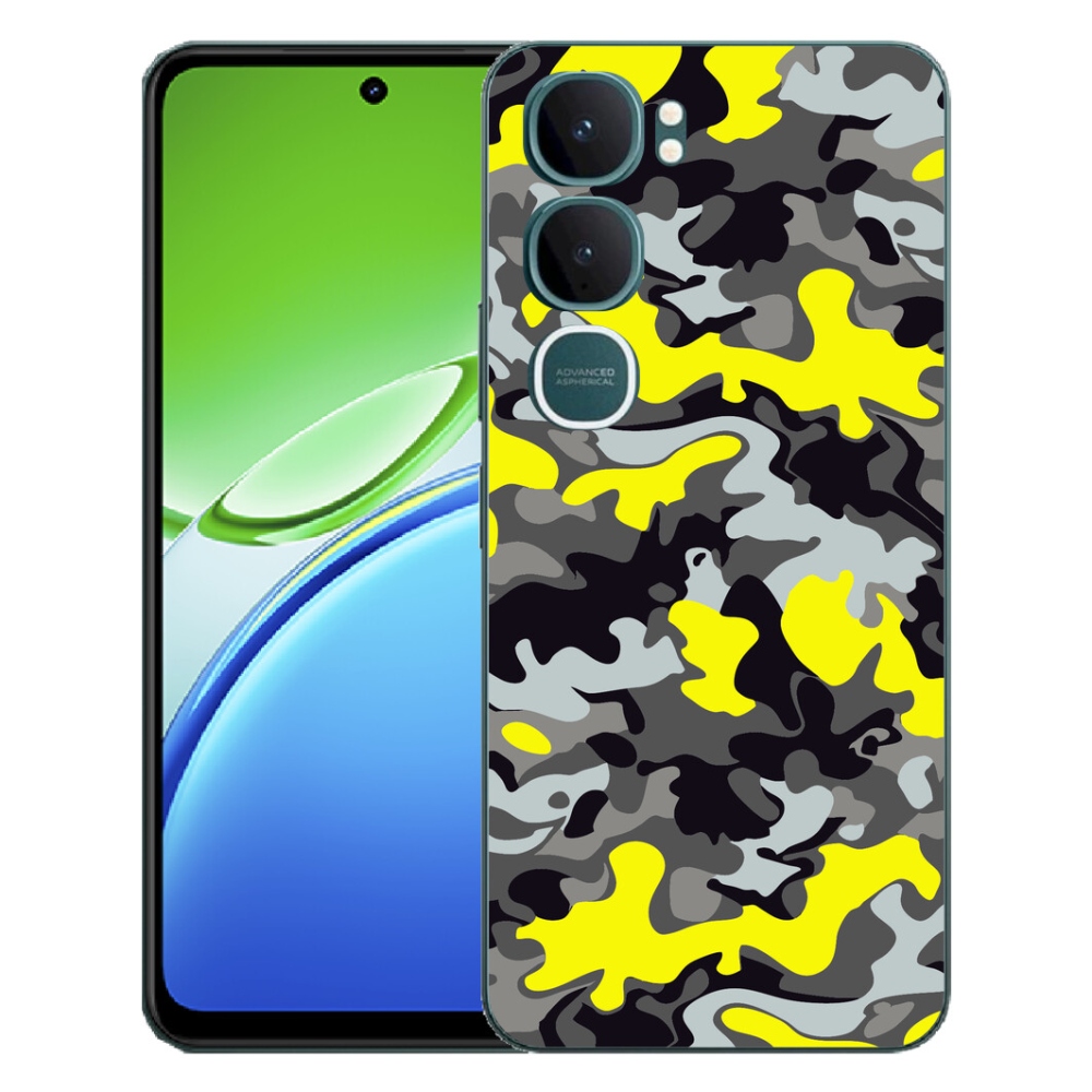 Gelový kryt mmCase na Vivo Y21d - maskáčový vzor 6