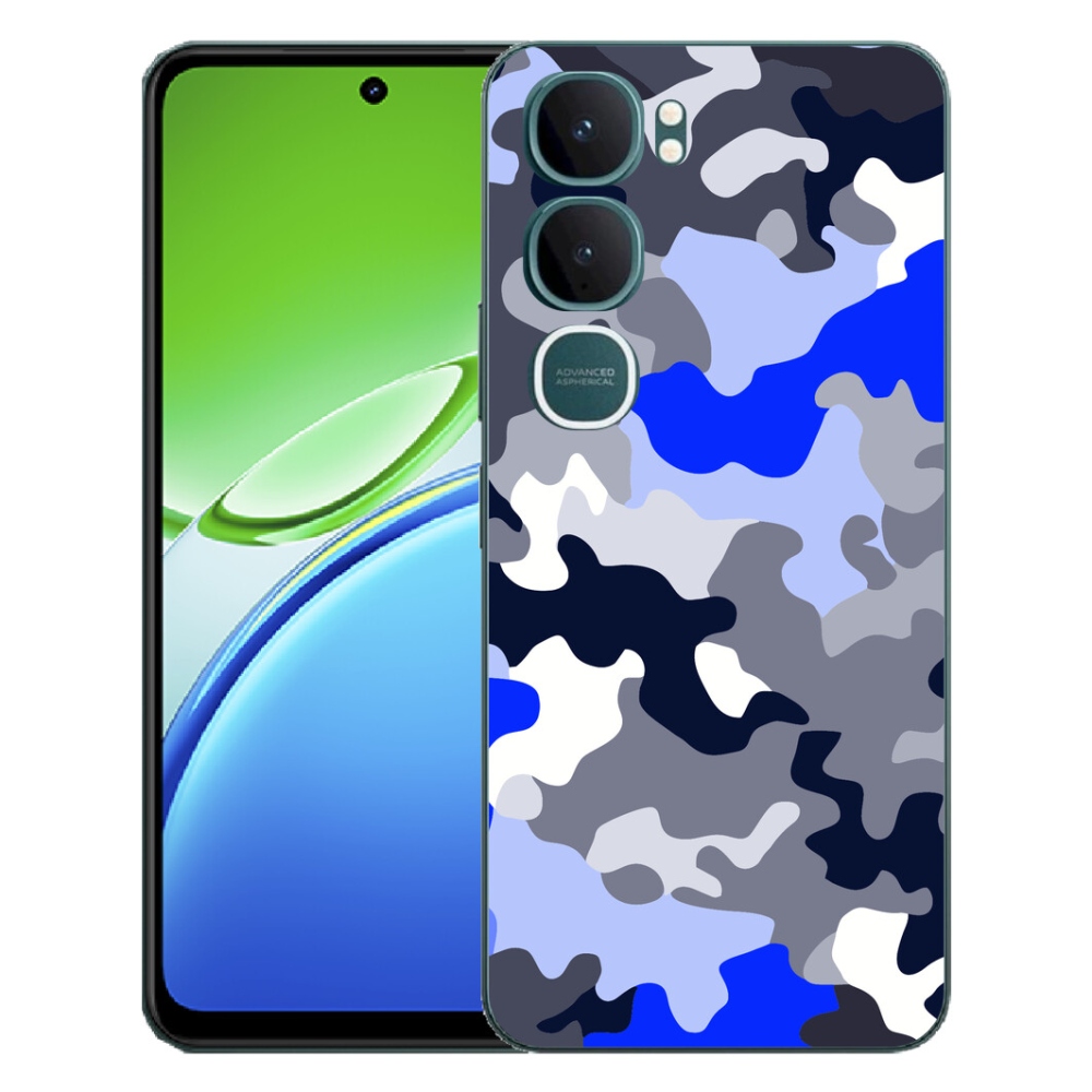 Gelový kryt mmCase na Vivo Y21d - maskáčový vzor 8