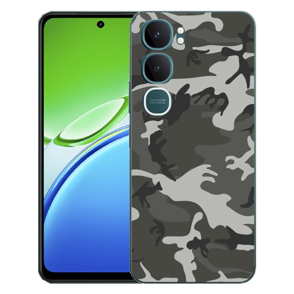 Gelový kryt mmCase na Vivo Y21d - maskáčový vzor