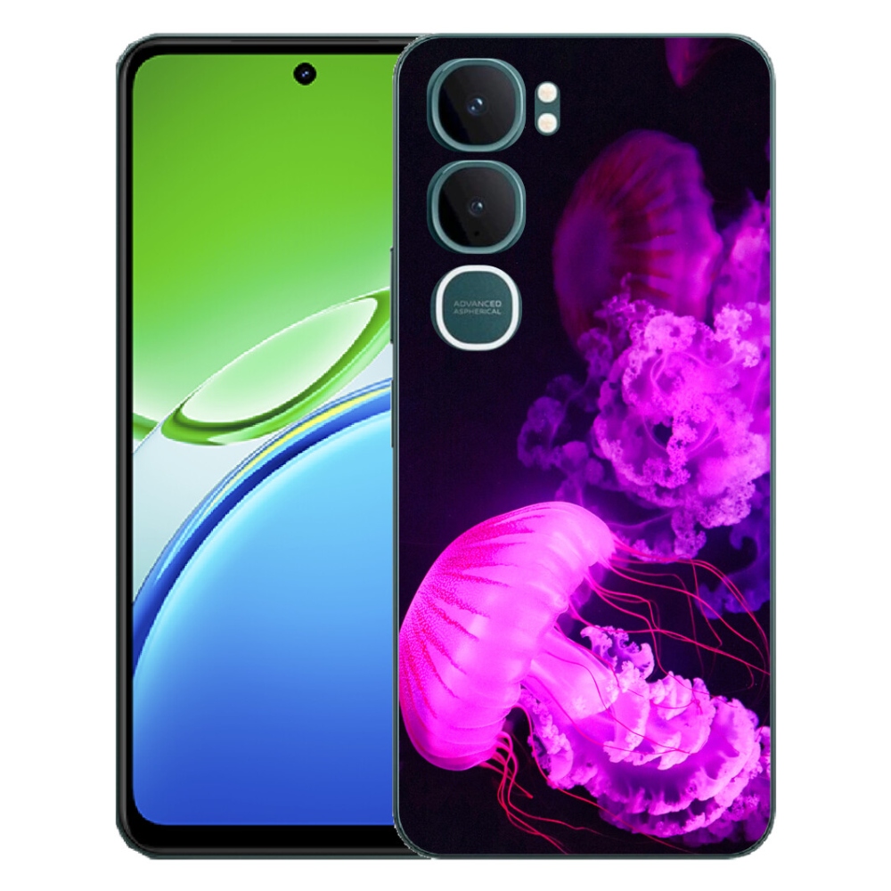 Gelový kryt mmCase na Vivo Y21d - medúza 1