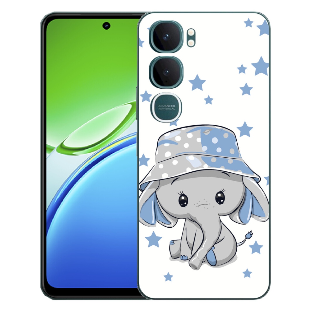 Gelový kryt mmCase na Vivo Y21d - modrý slon