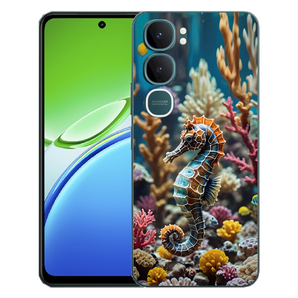 Gelový kryt mmCase na Vivo Y21d - mořský koník 2