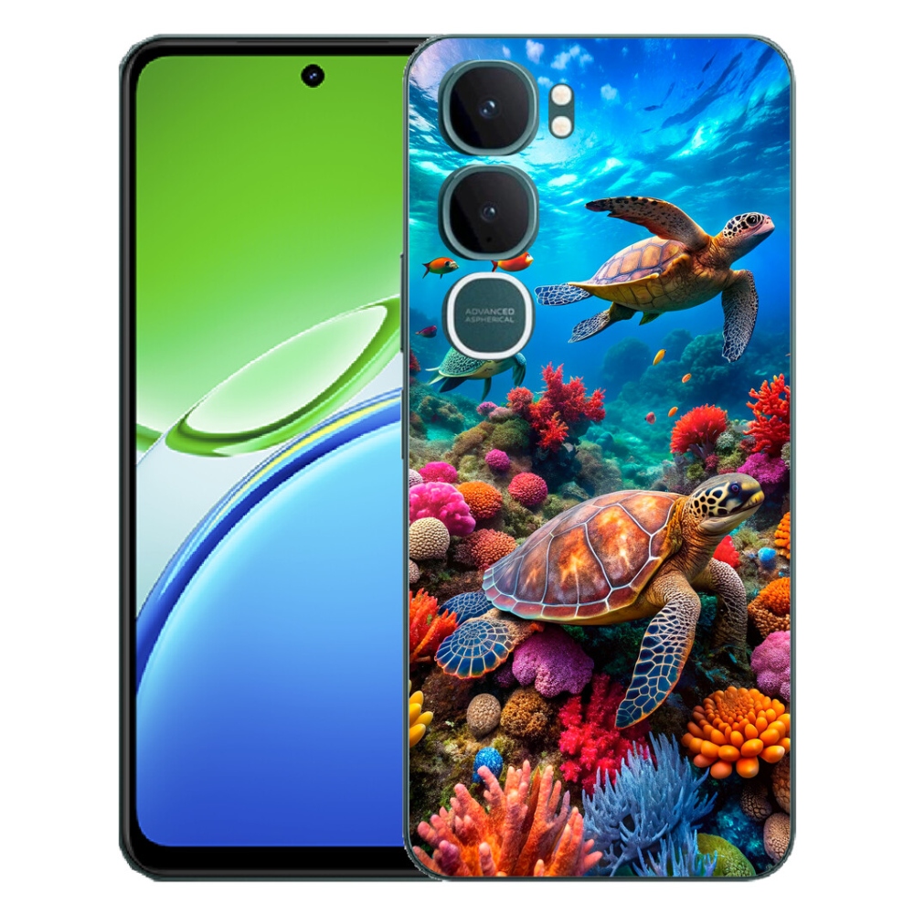 Gelový kryt mmCase na Vivo Y21d - mořský svět 2