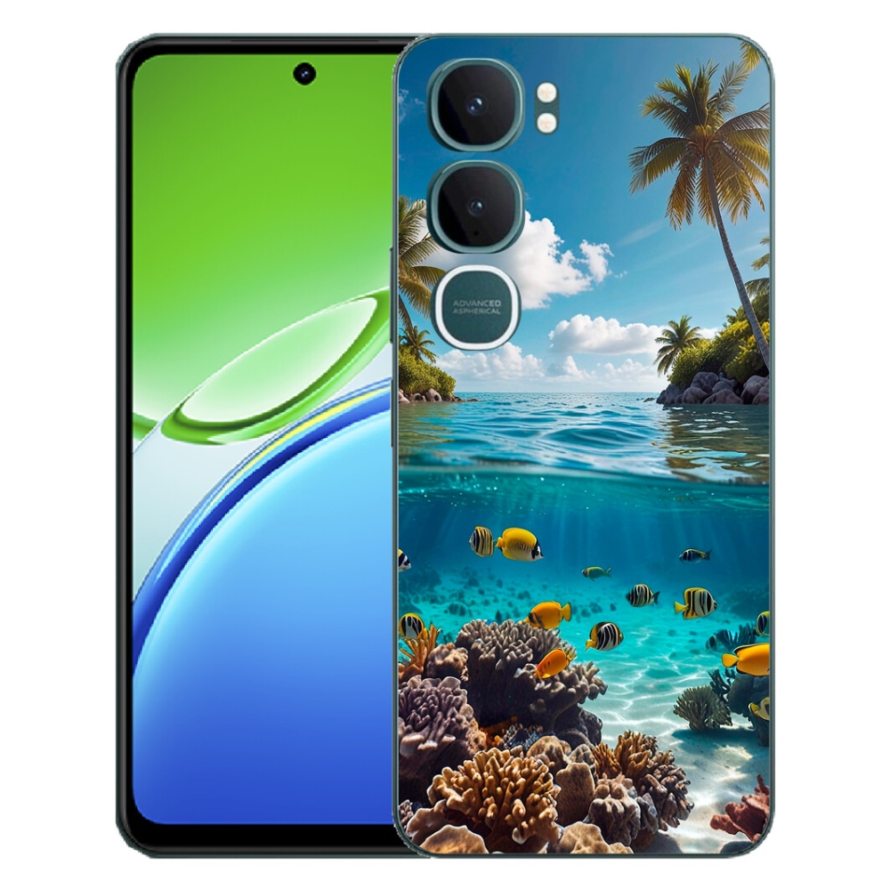 Gelový kryt mmCase na Vivo Y21d - mořský svět 4