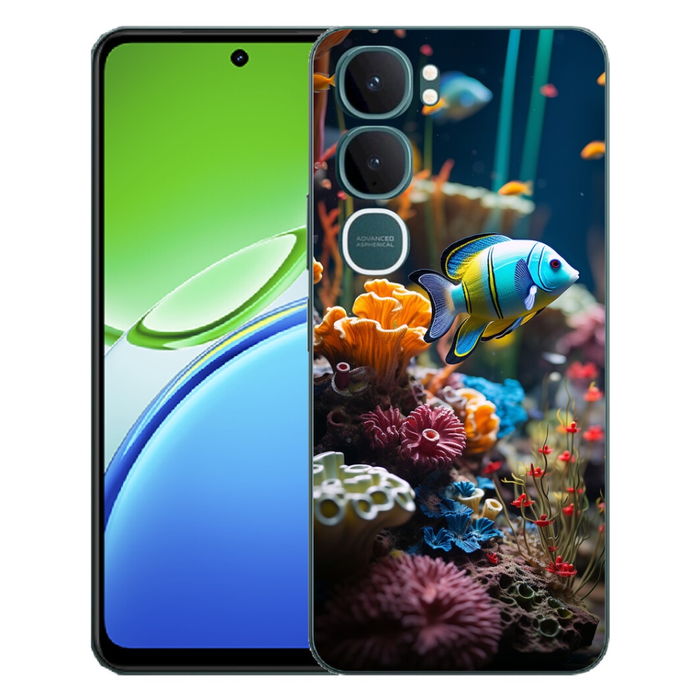 Gelový kryt mmCase na Vivo Y21d - mořský svět 5