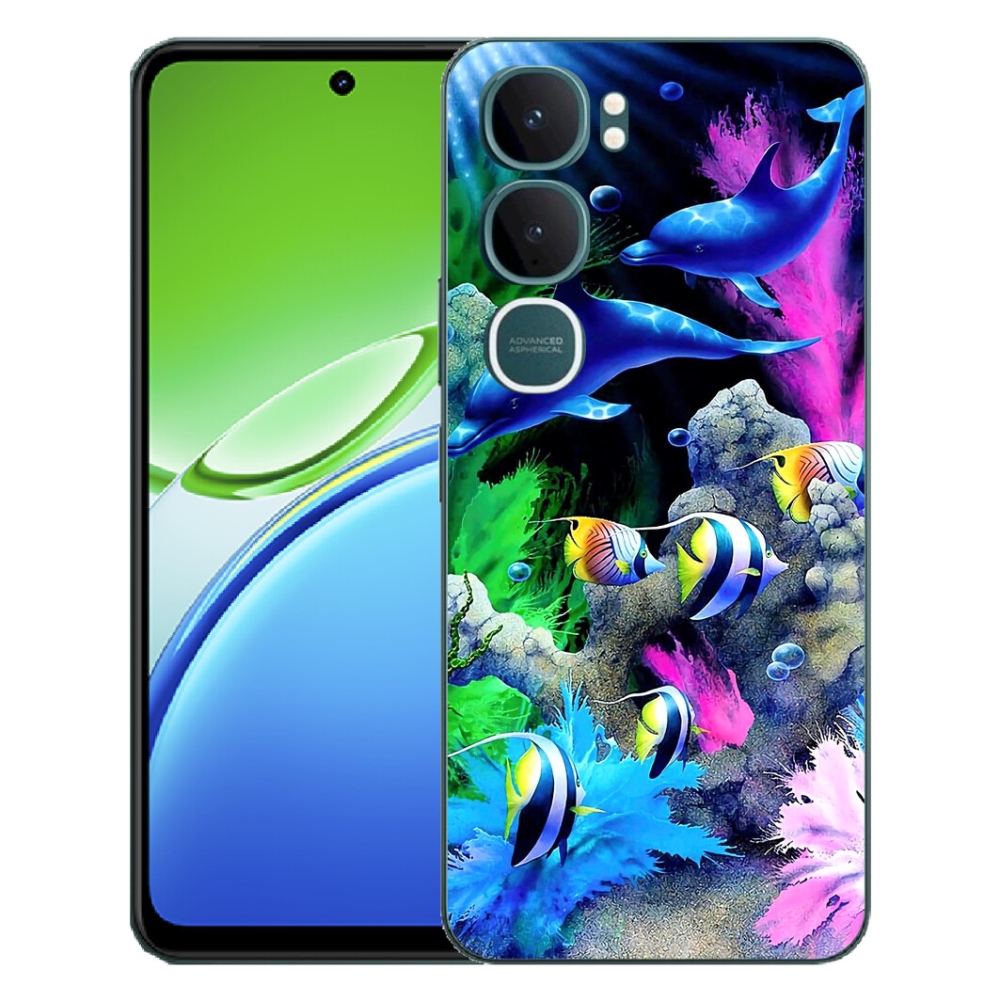 Gelový kryt mmCase na Vivo Y21d - mořský svět