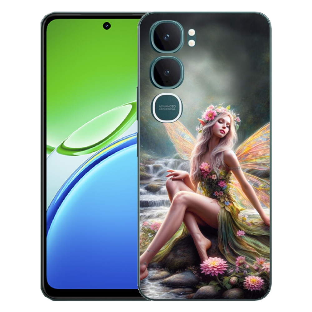 Gelový kryt mmCase na Vivo Y21d - motýlí žena 1
