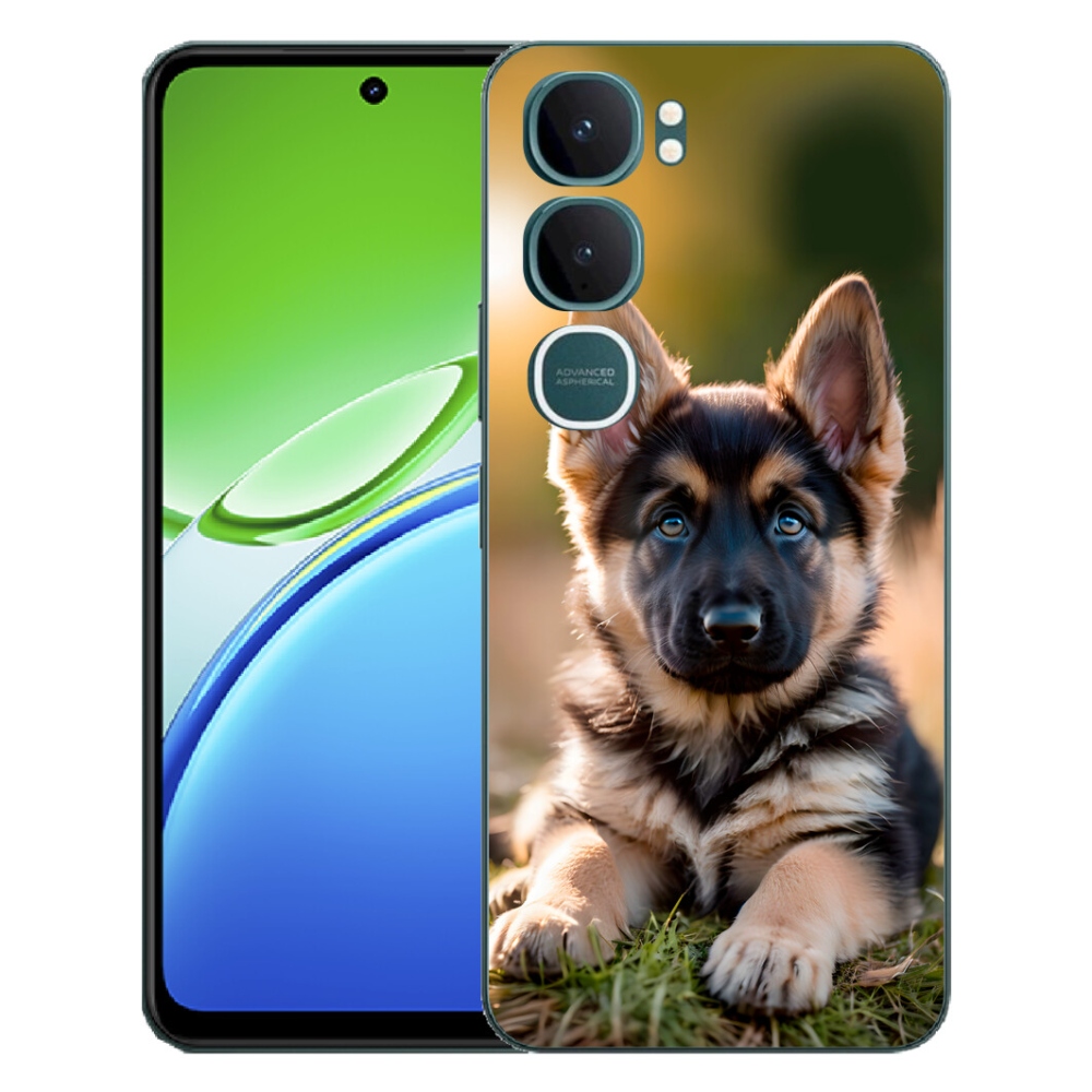 Gelový kryt mmCase na Vivo Y21d - německý ovčák v přírodě