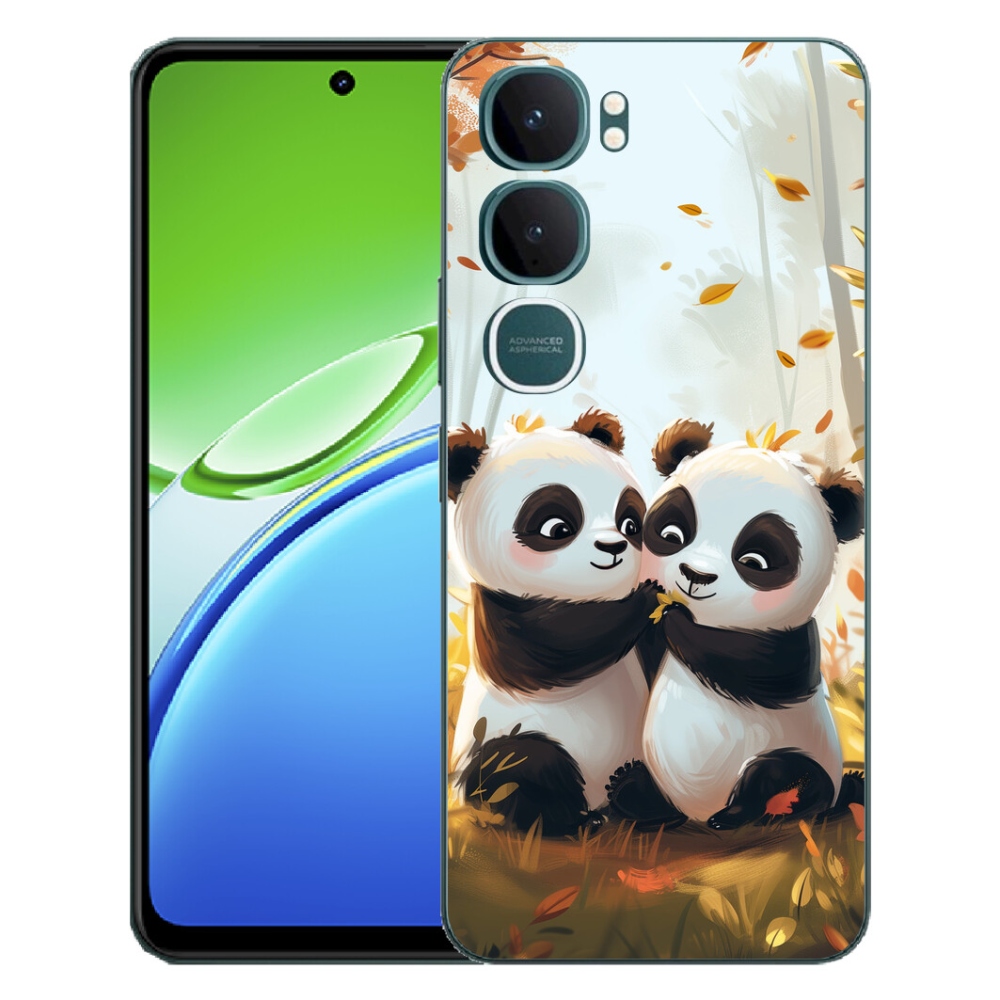 Gelový kryt mmCase na Vivo Y21d - pandy