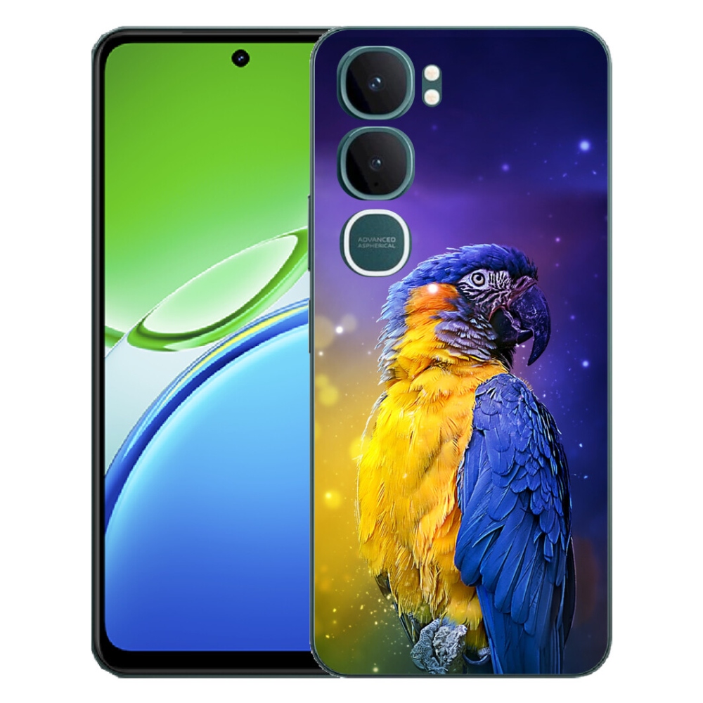Gelový kryt mmCase na Vivo Y21d - papoušek ara 1