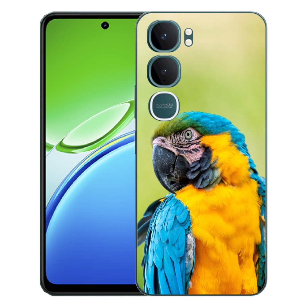 Gelový kryt mmCase na Vivo Y21d - papoušek ara 2