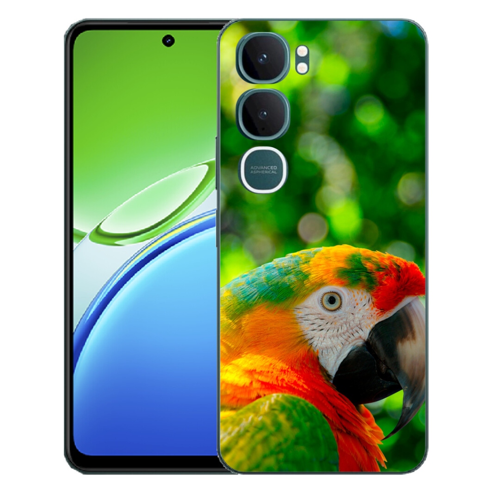 Gelový kryt mmCase na Vivo Y21d - papoušek ara 3