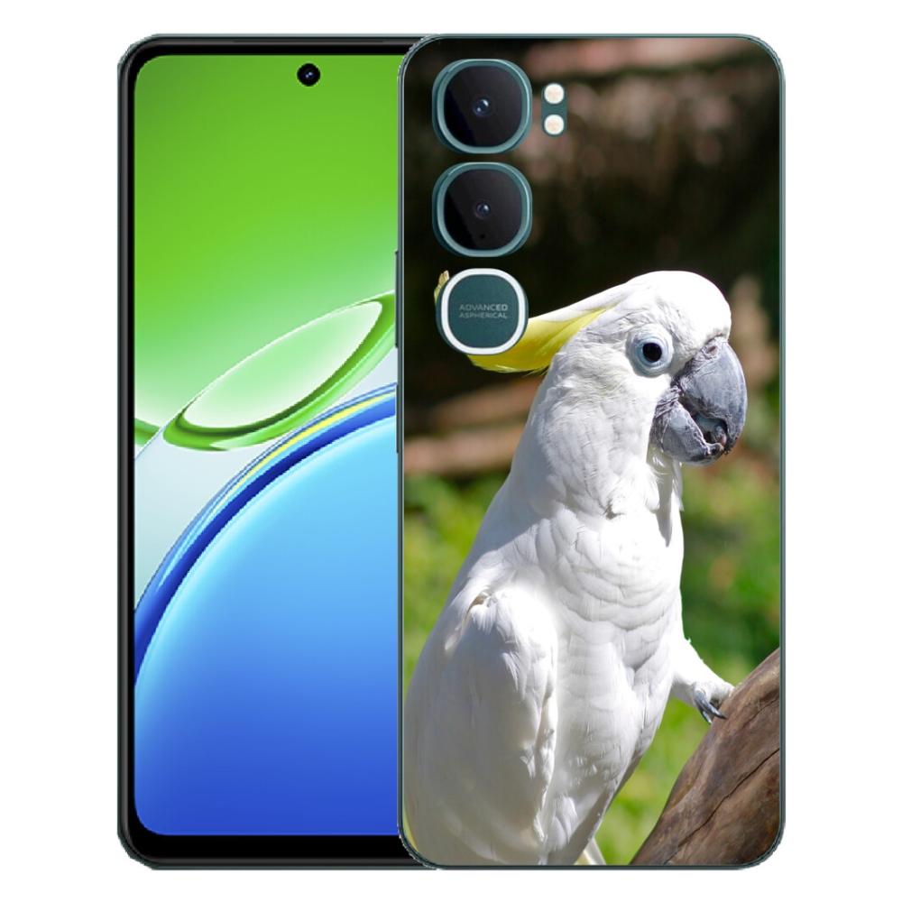 Gelový kryt mmCase na Vivo Y21d - papoušek kakadu 2