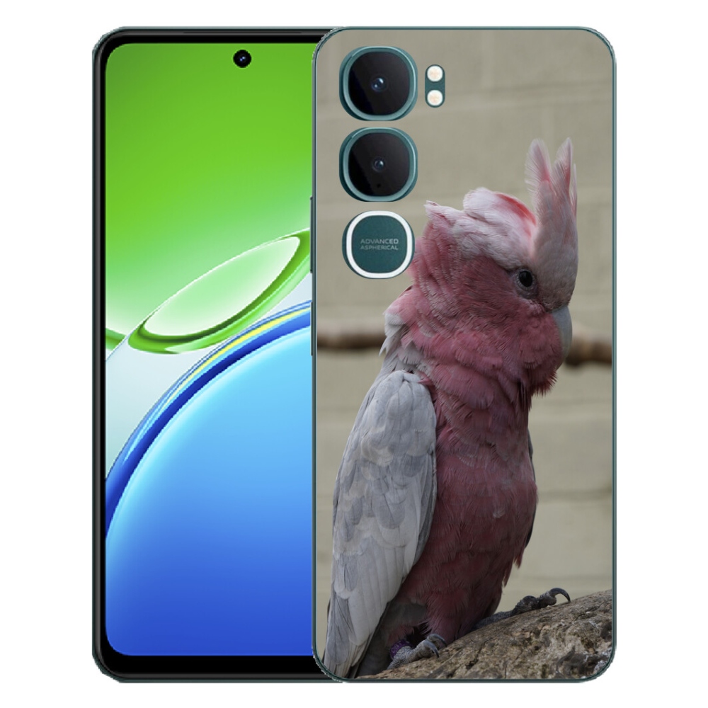 Gelový kryt mmCase na Vivo Y21d - papoušek kakadu růžový