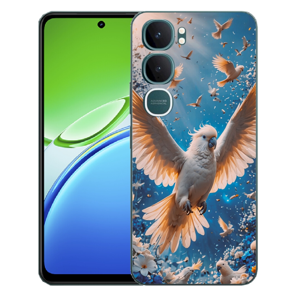 Gelový kryt mmCase na Vivo Y21d - papoušek kakadu