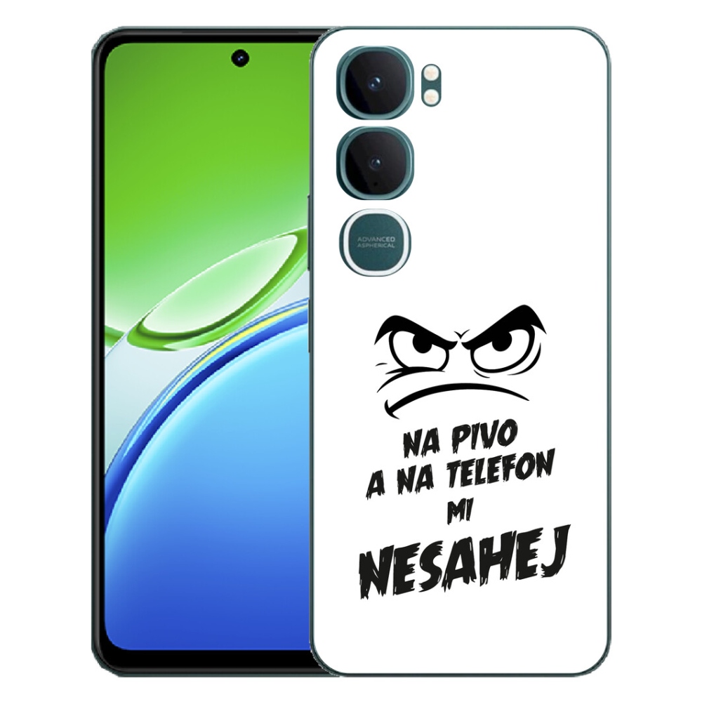 Gelový kryt mmCase na Vivo Y21d - pivní motiv 2 bílé pozadí