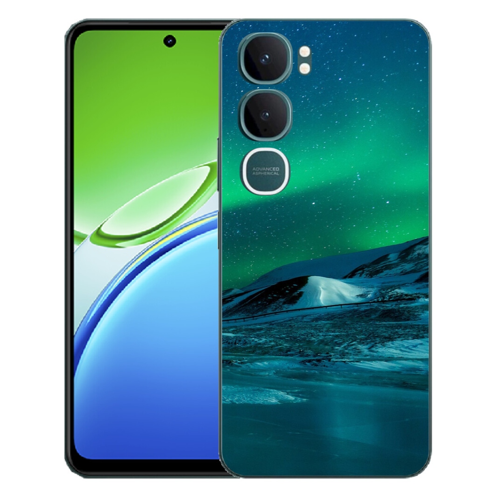Gelový kryt mmCase na Vivo Y21d - polární záře