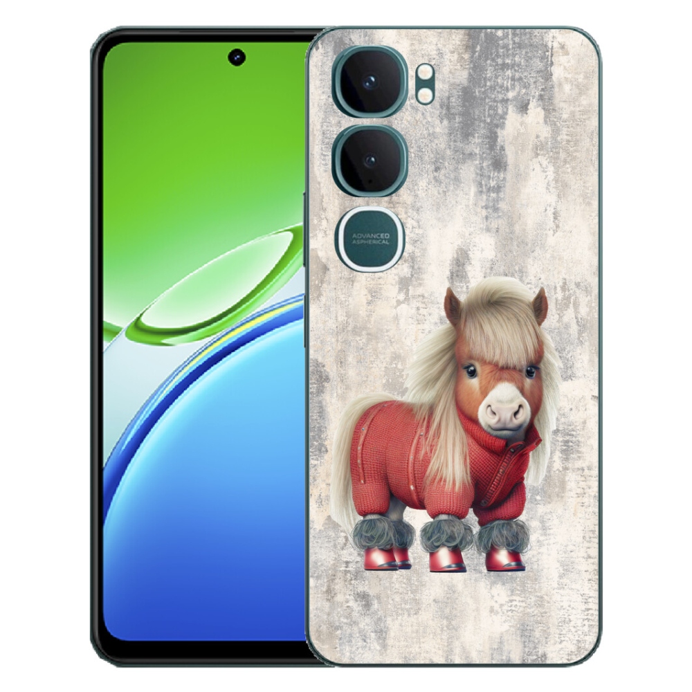 Gelový kryt mmCase na Vivo Y21d - poník ve svetru