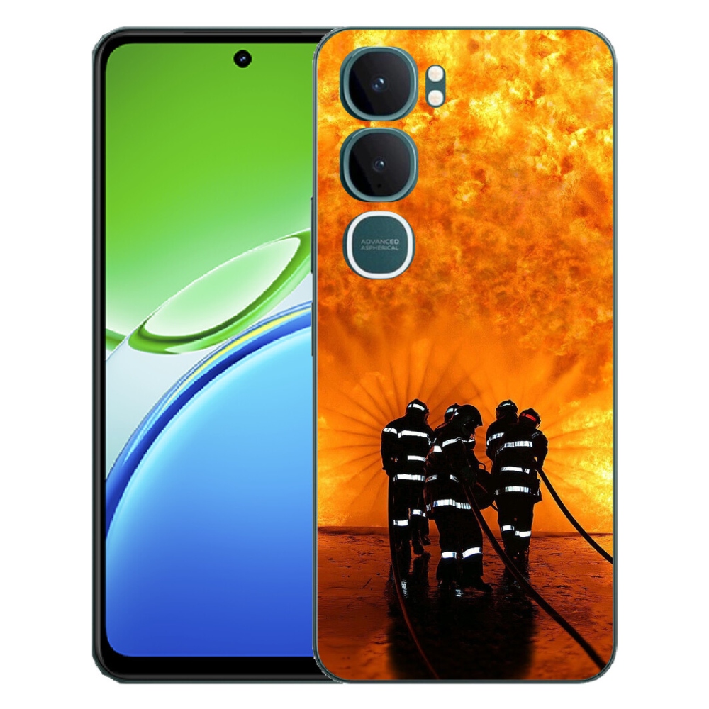 Gelový kryt mmCase na Vivo Y21d - požár