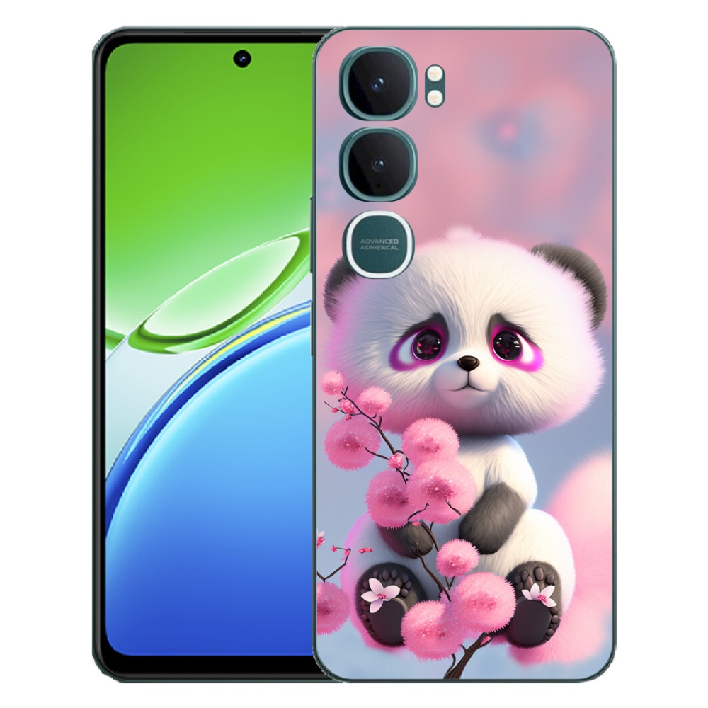 Gelový kryt mmCase na Vivo Y21d - roztomilá panda 1