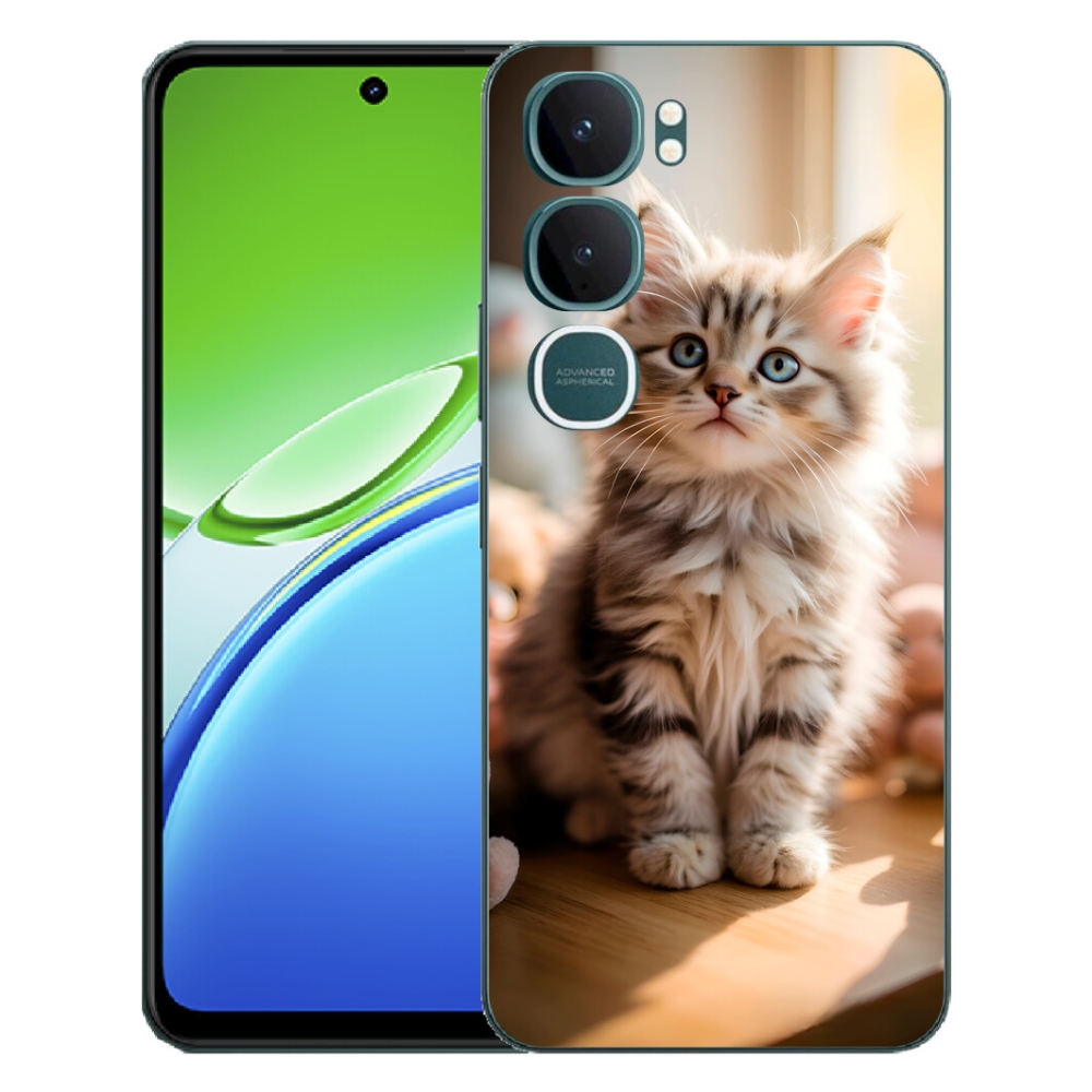 Gelový kryt mmCase na Vivo Y21d - roztomilé kotě 10