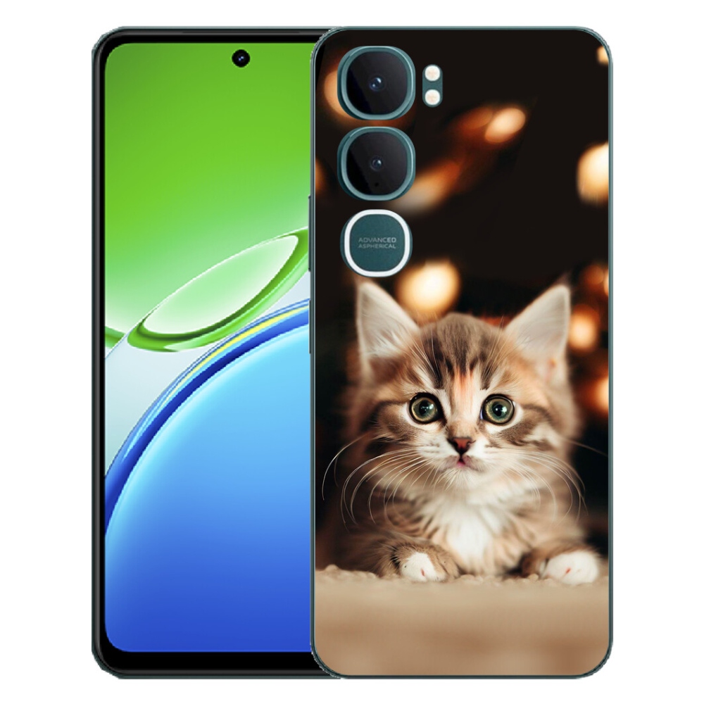 Gelový kryt mmCase na Vivo Y21d - roztomilé kotě 2