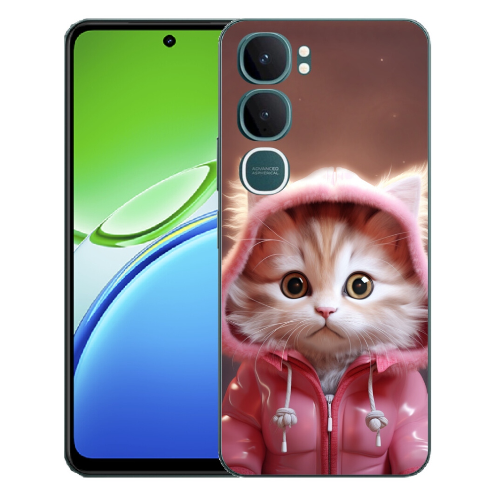 Gelový kryt mmCase na Vivo Y21d - roztomilé kotě 3