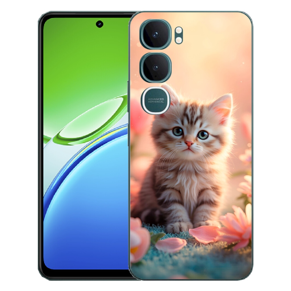 Gelový kryt mmCase na Vivo Y21d - roztomilé kotě 8