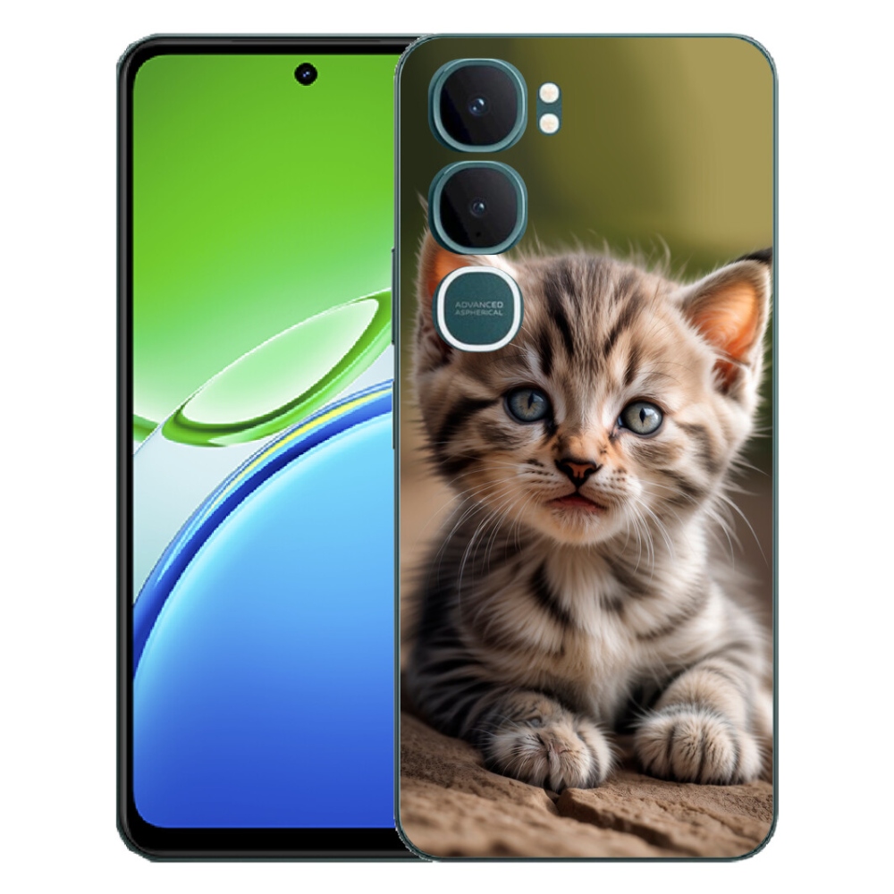 Gelový kryt mmCase na Vivo Y21d - roztomilé kotě 9