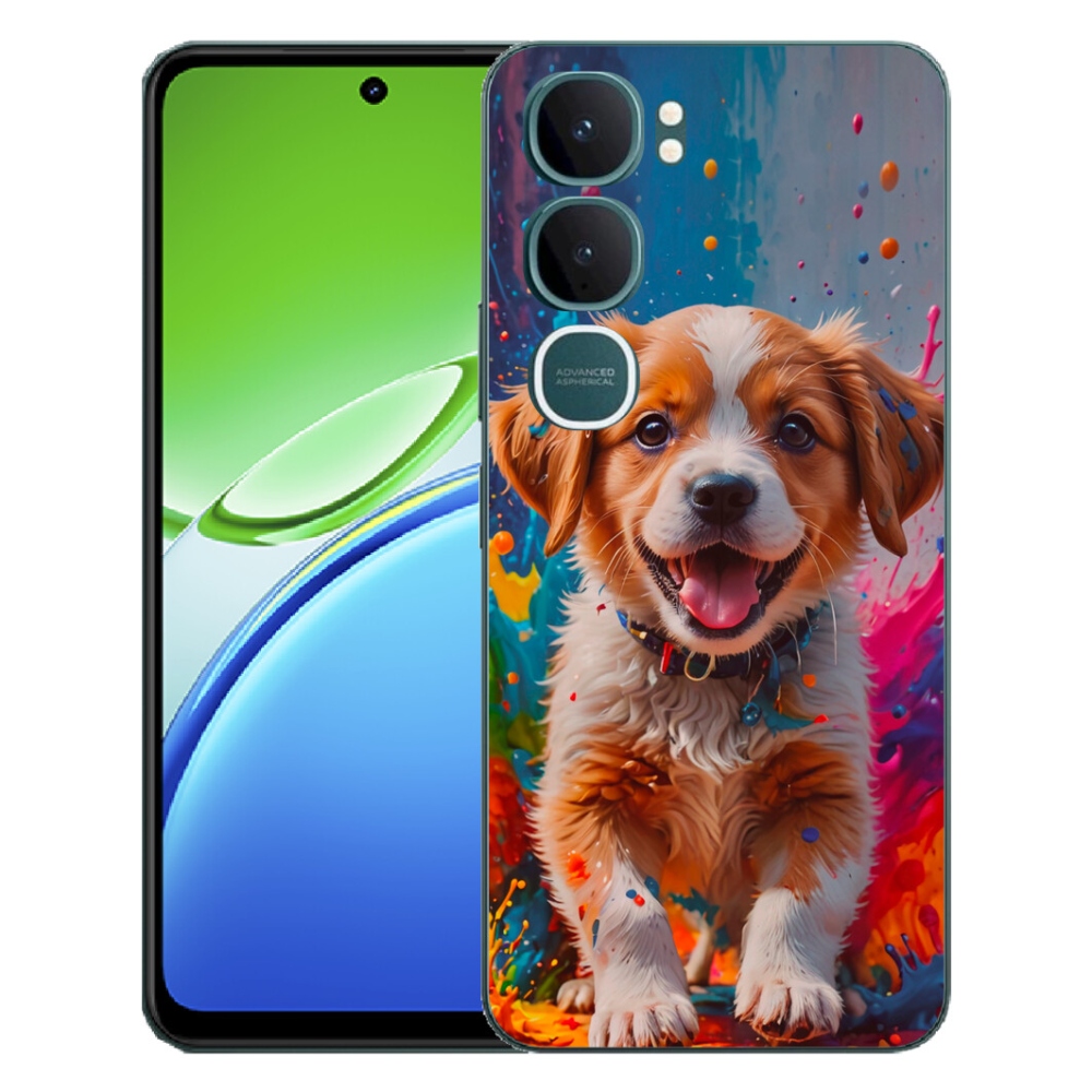 Gelový kryt mmCase na Vivo Y21d - roztomilé štěně 3