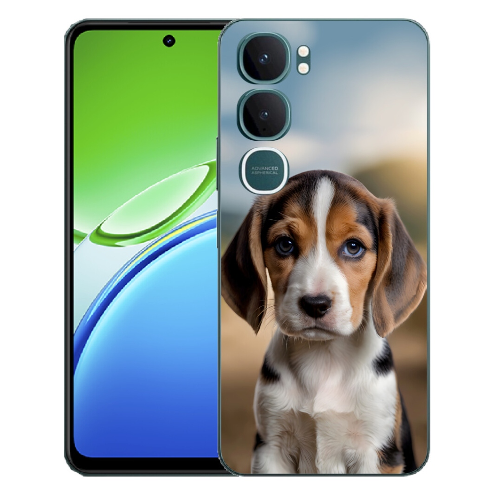 Gelový kryt mmCase na Vivo Y21d - roztomilý bígl