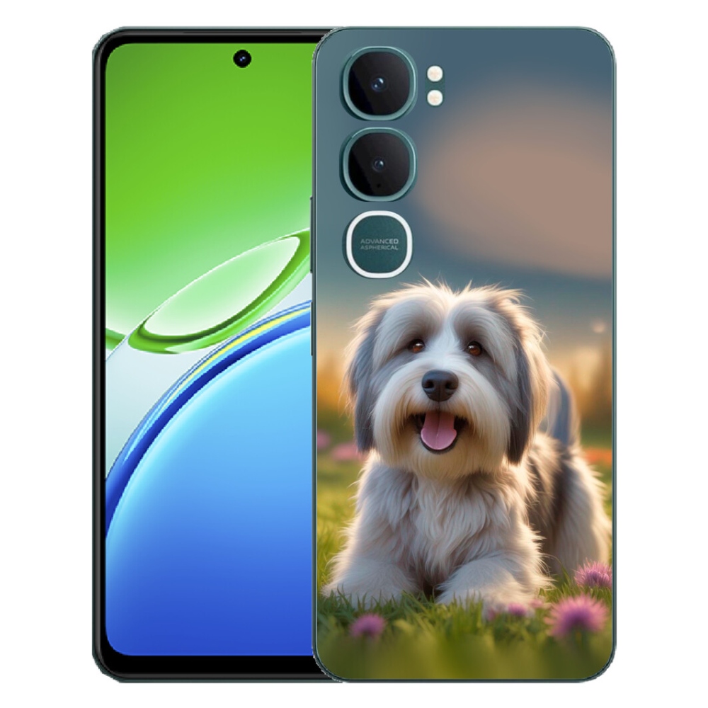 Gelový kryt mmCase na Vivo Y21d - roztomilý havanský psík