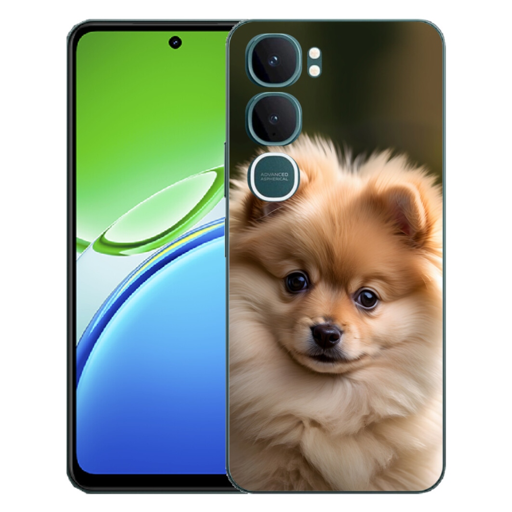 Gelový kryt mmCase na Vivo Y21d - roztomilý pomeranian 2