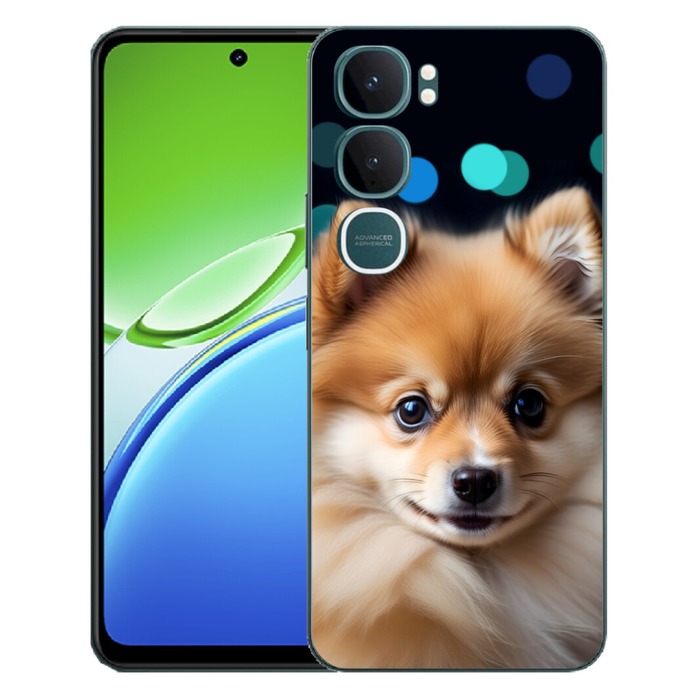 Gelový kryt mmCase na Vivo Y21d - roztomilý pomeranian