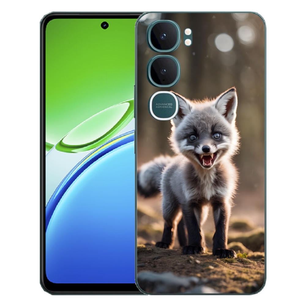 Gelový kryt mmCase na Vivo Y21d - rozzuřená liška